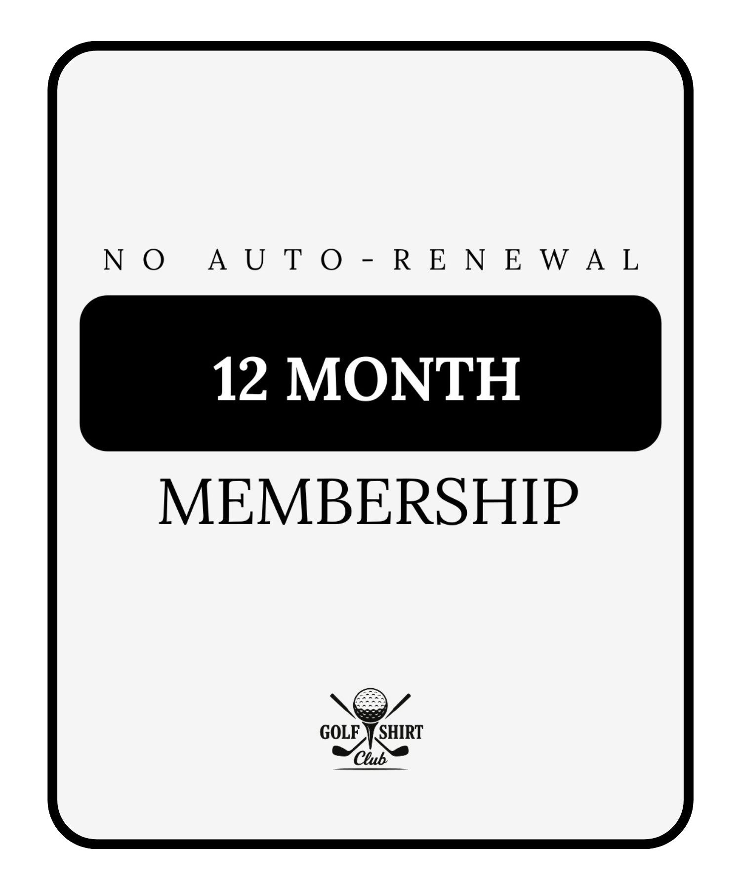 12 Month Membership
