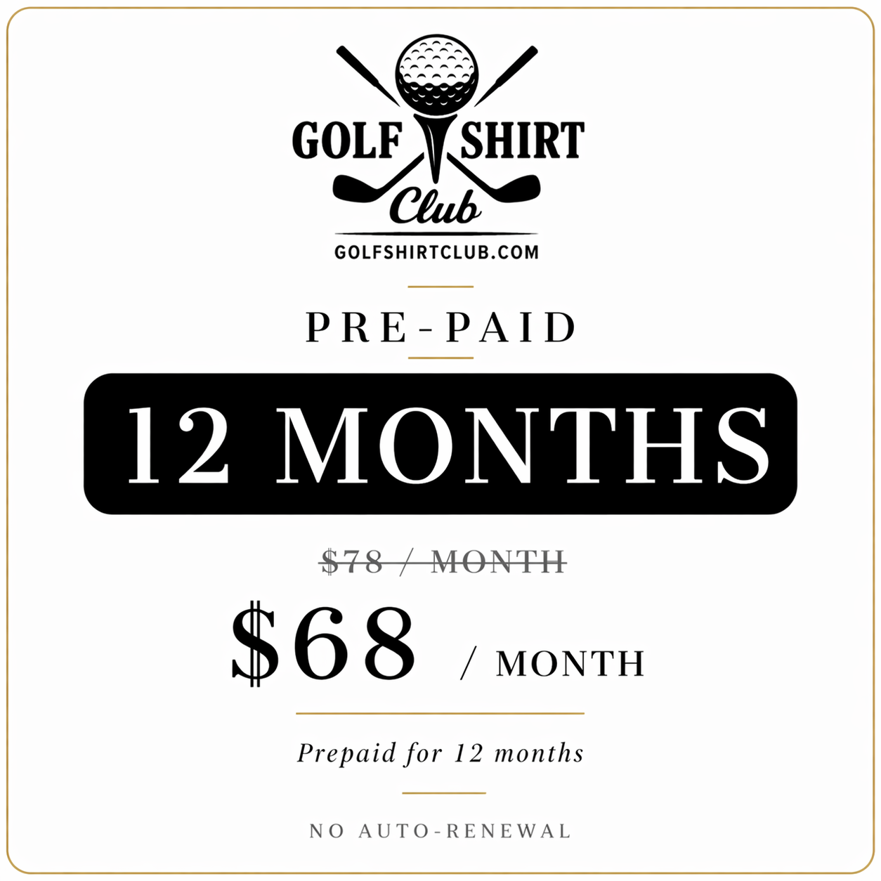 12 Month Membership