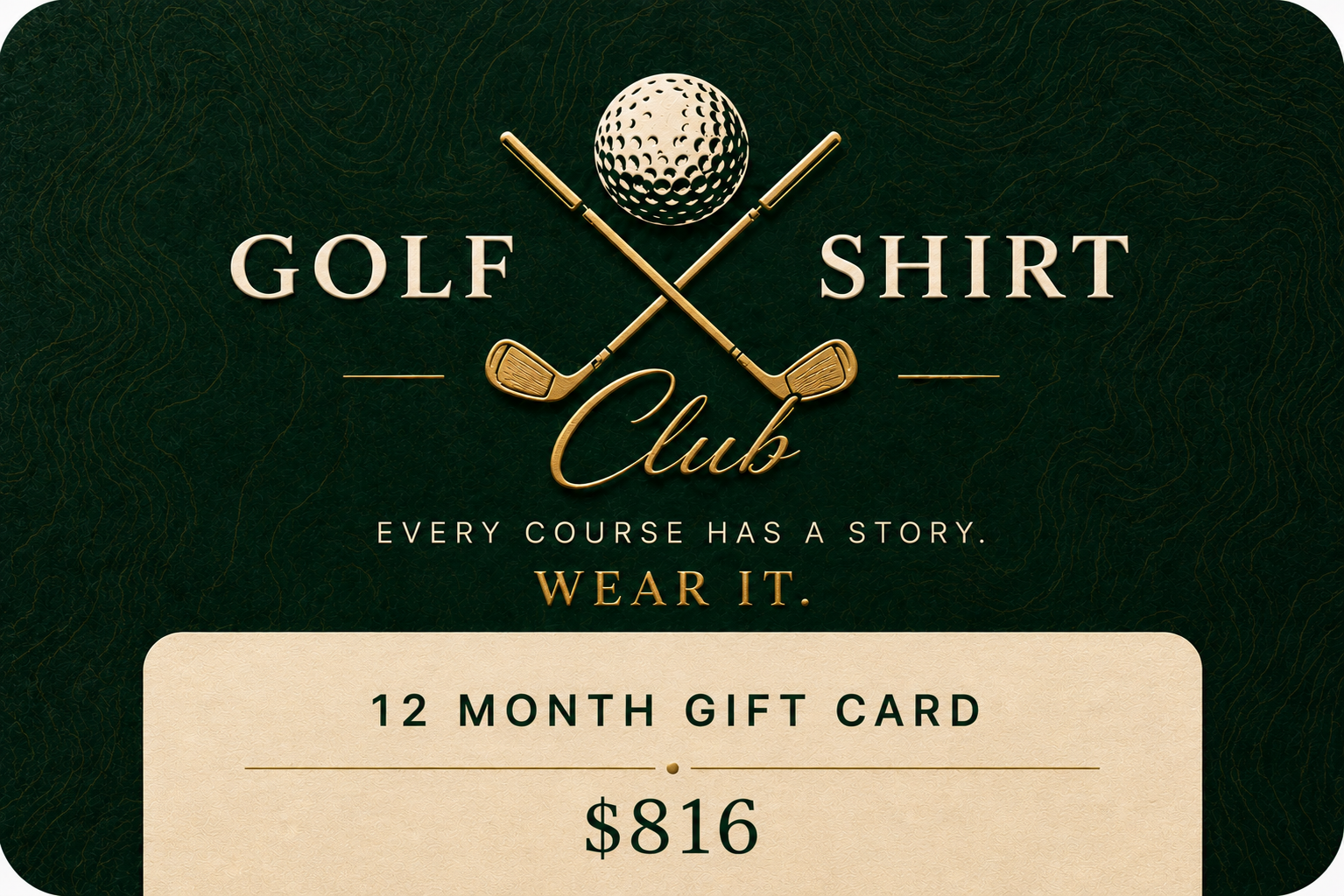 12 Month Gift Card