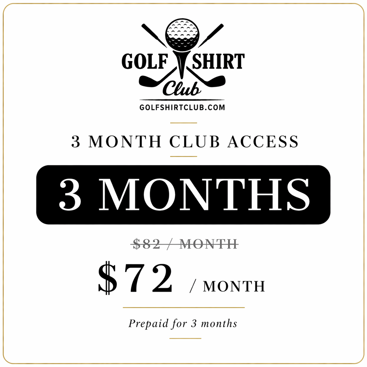 3 Month Membership