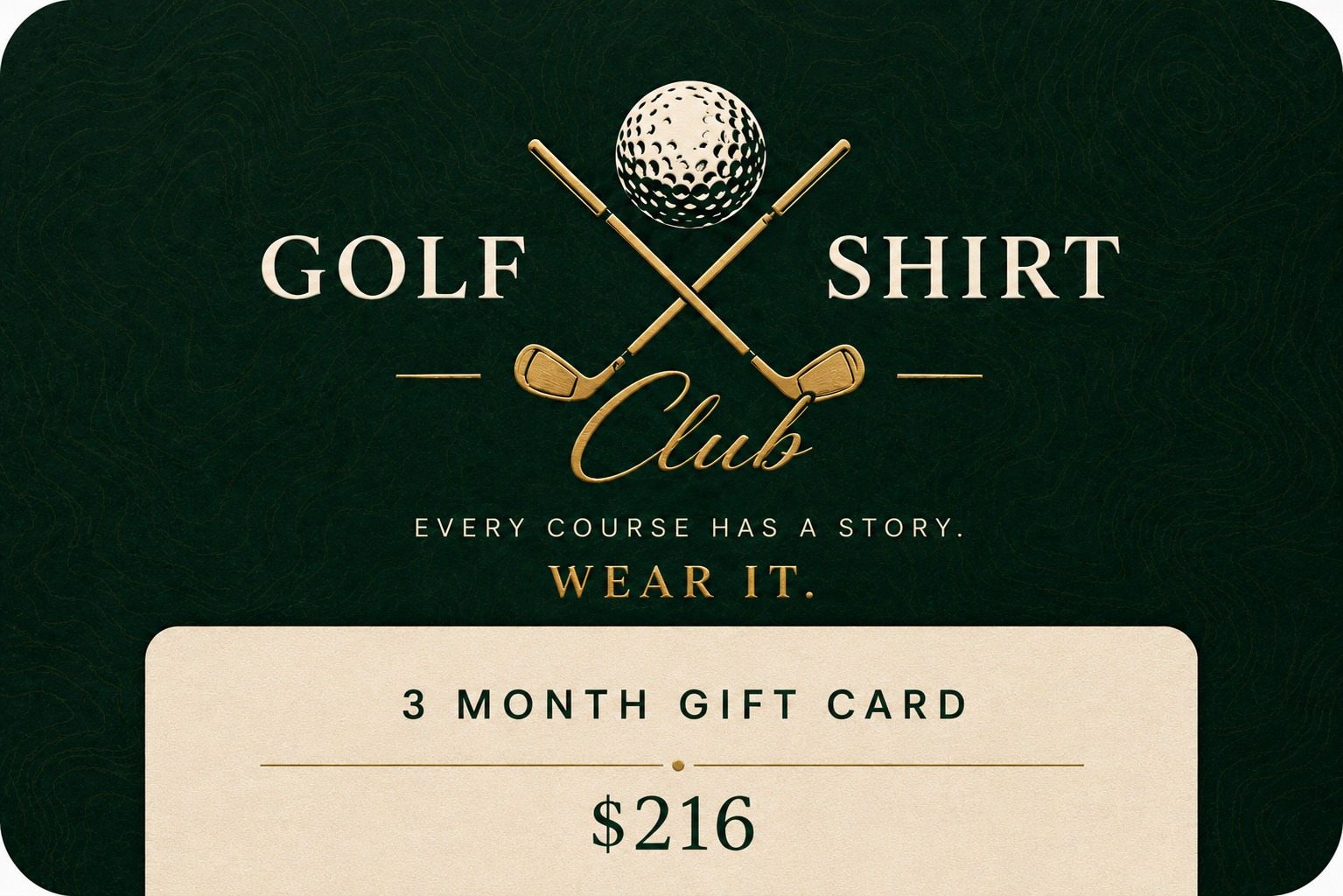 3 Month Gift Card