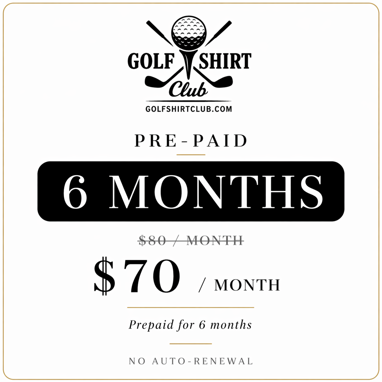 6 Month Membership